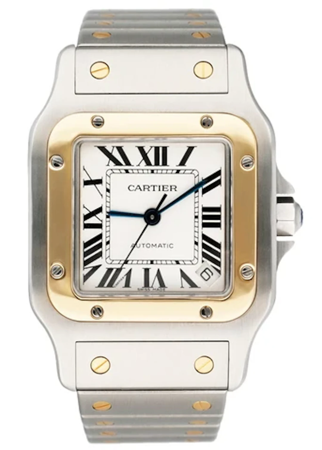 Cartier Santos W20099C4 Two-Tone Mens Watch Box Papers