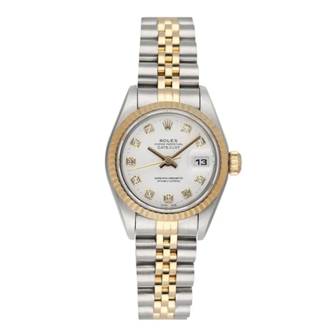 Rolex Datejust 69173 Diamond White Dial Ladies Watch