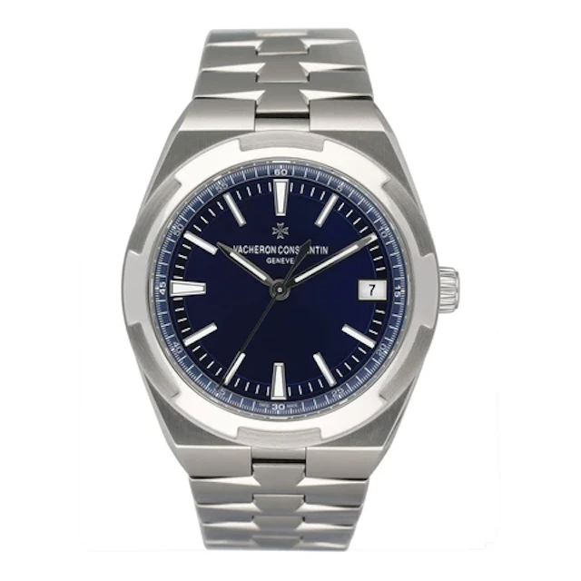 Vacheron Constantin Overseas 4500V/110A-B128 Blue Dial Mens Watch Box Papers