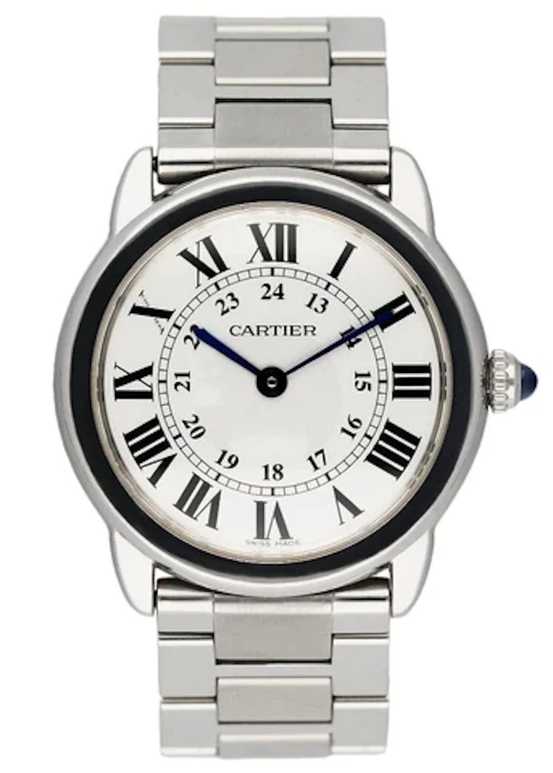 Cartier Ronde Solo W6701004 Silver Dial Steel Ladies Watch