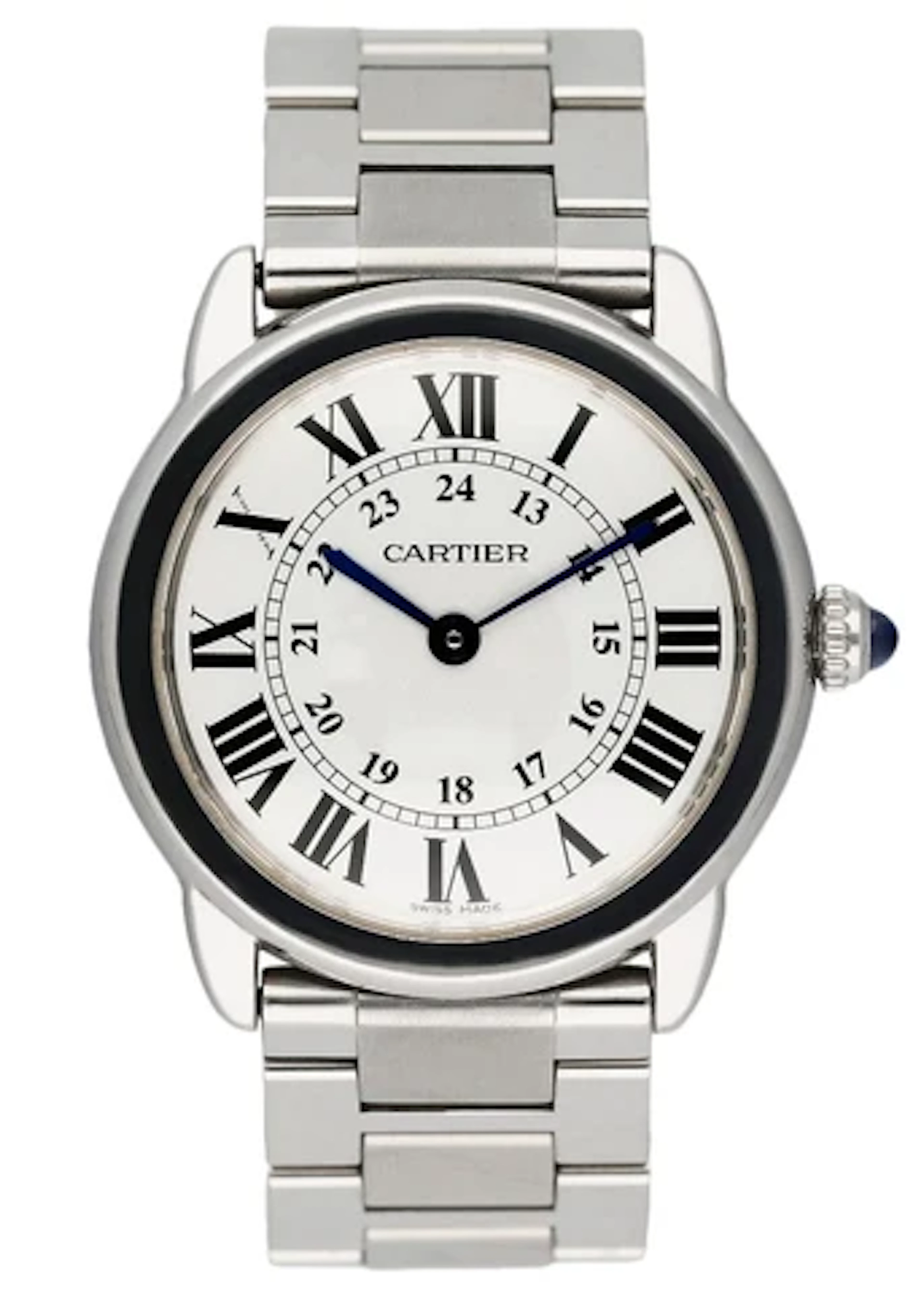Cartier Ronde Solo W6701004 Silver Dial Steel Ladies Watch