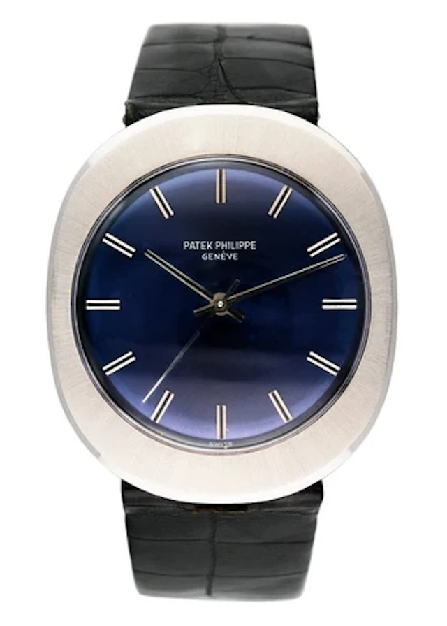Patek Philippe Vintage 3580 Blue Dial Jumbo "UFO" Watch Box Papers