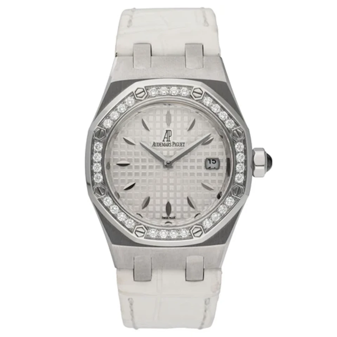 Audemars Piguet Royal Oak 67601ST Diamond White Dial Steel Ladies Watch