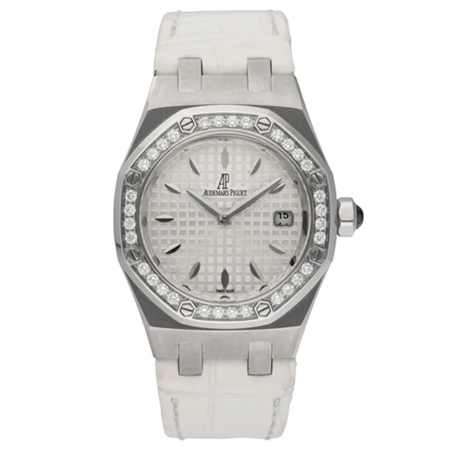 Audemars Piguet Royal Oak 67601ST Diamond White Dial Steel Ladies Watch