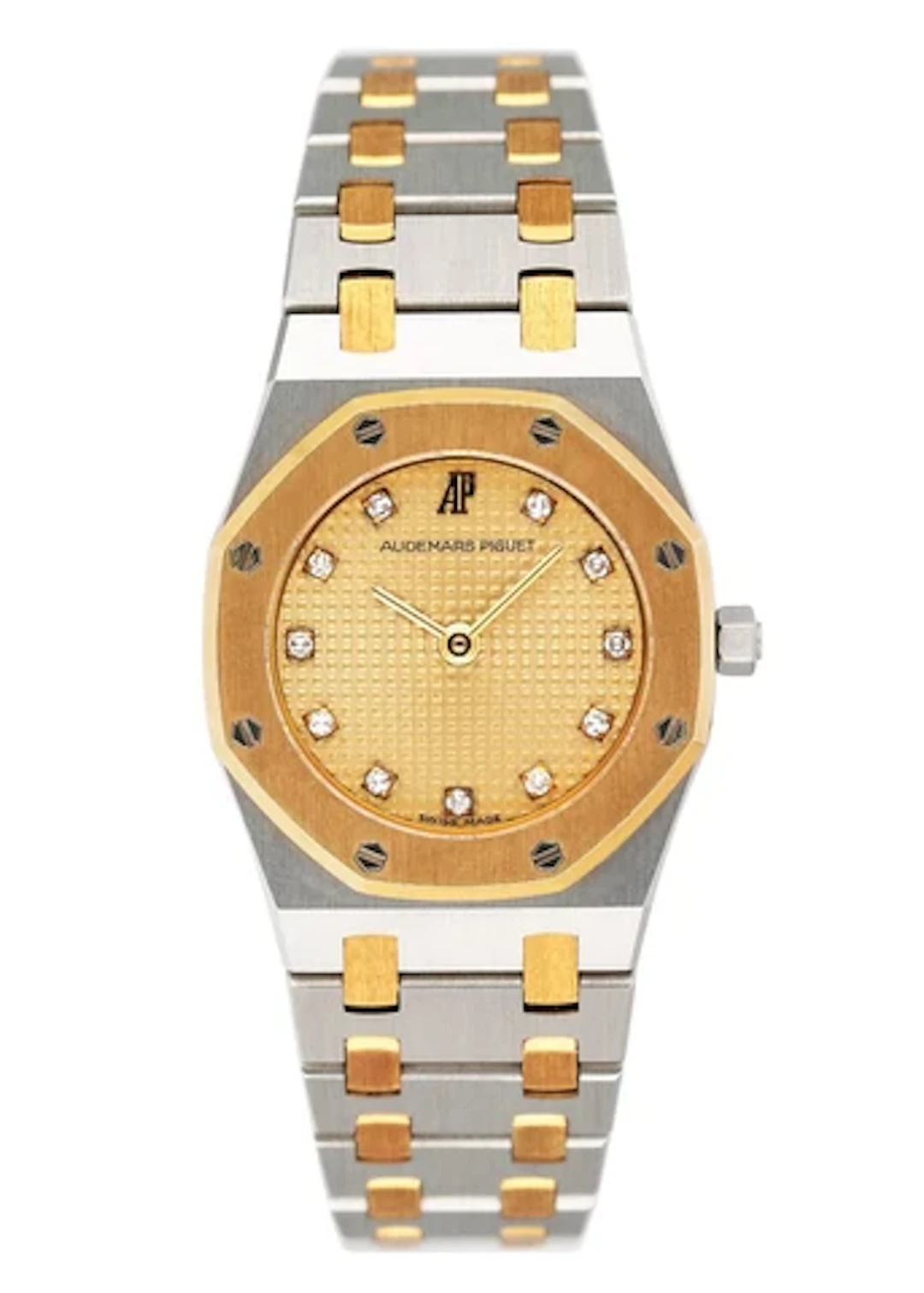 Audemars Piguet Royal Oak 6339SA Diamond Champagne Dial Ladies Watch Papers