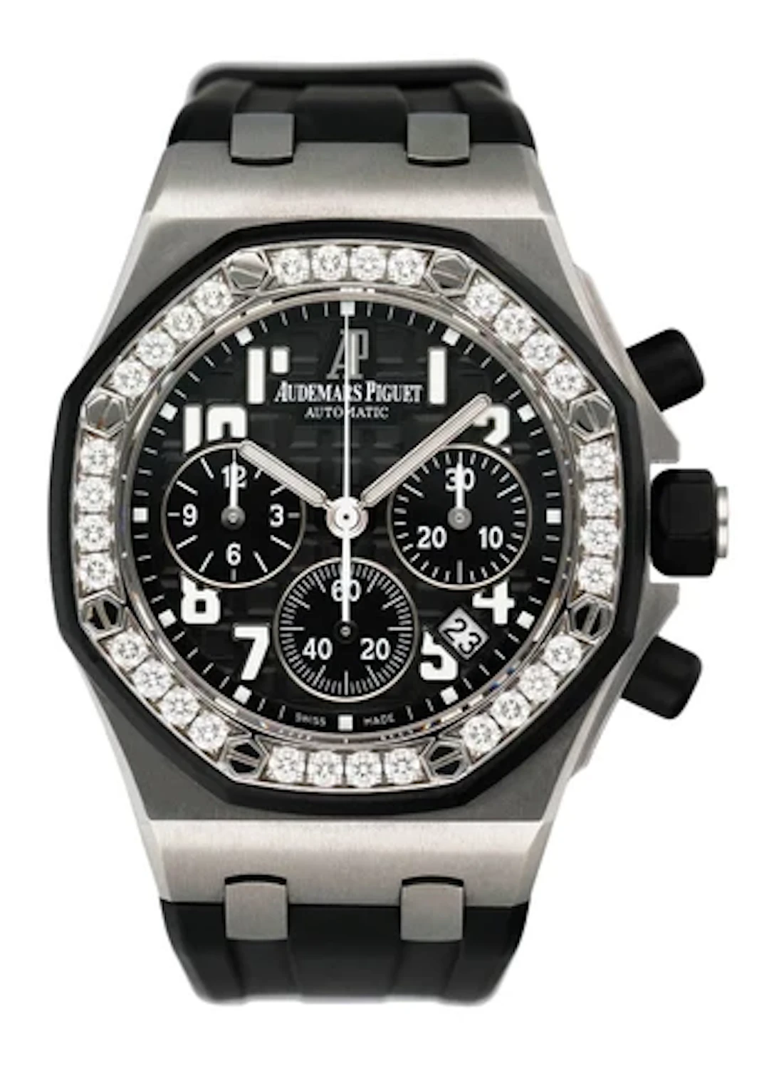 Audemars Piguet Royal Oak Offshore 26048SK Diamond Black Dial Ladies
