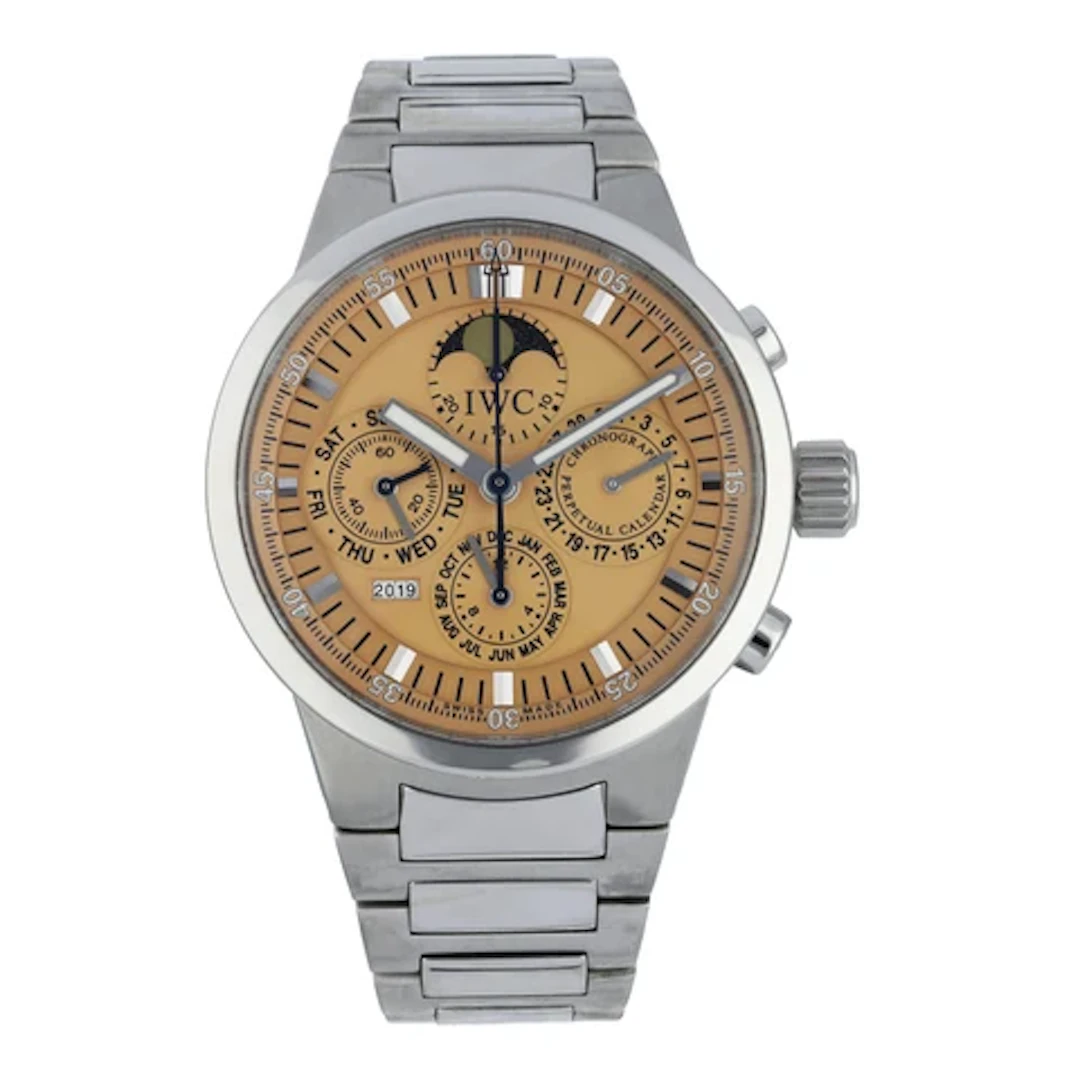 IWC GST Perpetual Calendar IW3756-11 Salmon Dial Men's Watch
