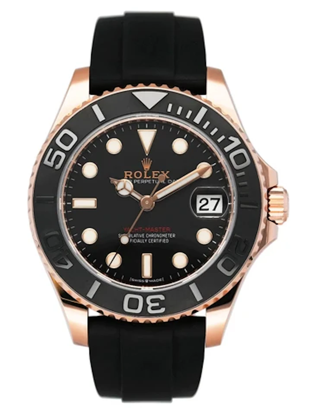 Rolex Yacht-Master 268655 Black Dial Mens Watch Box Papers