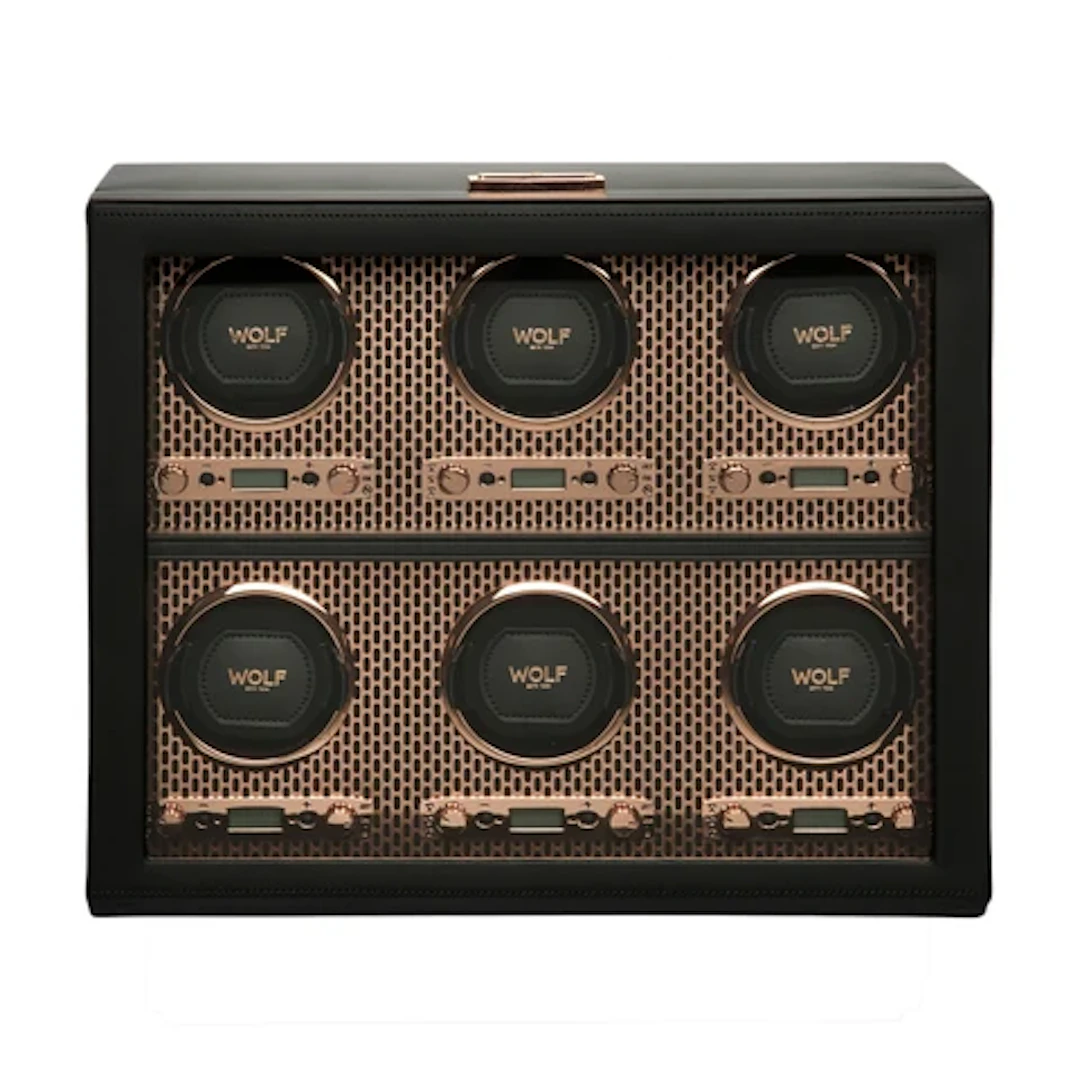 Axis 6 Piece Watch Winder - Copper