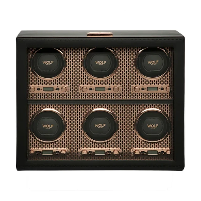 Axis 6 Piece Watch Winder - Copper