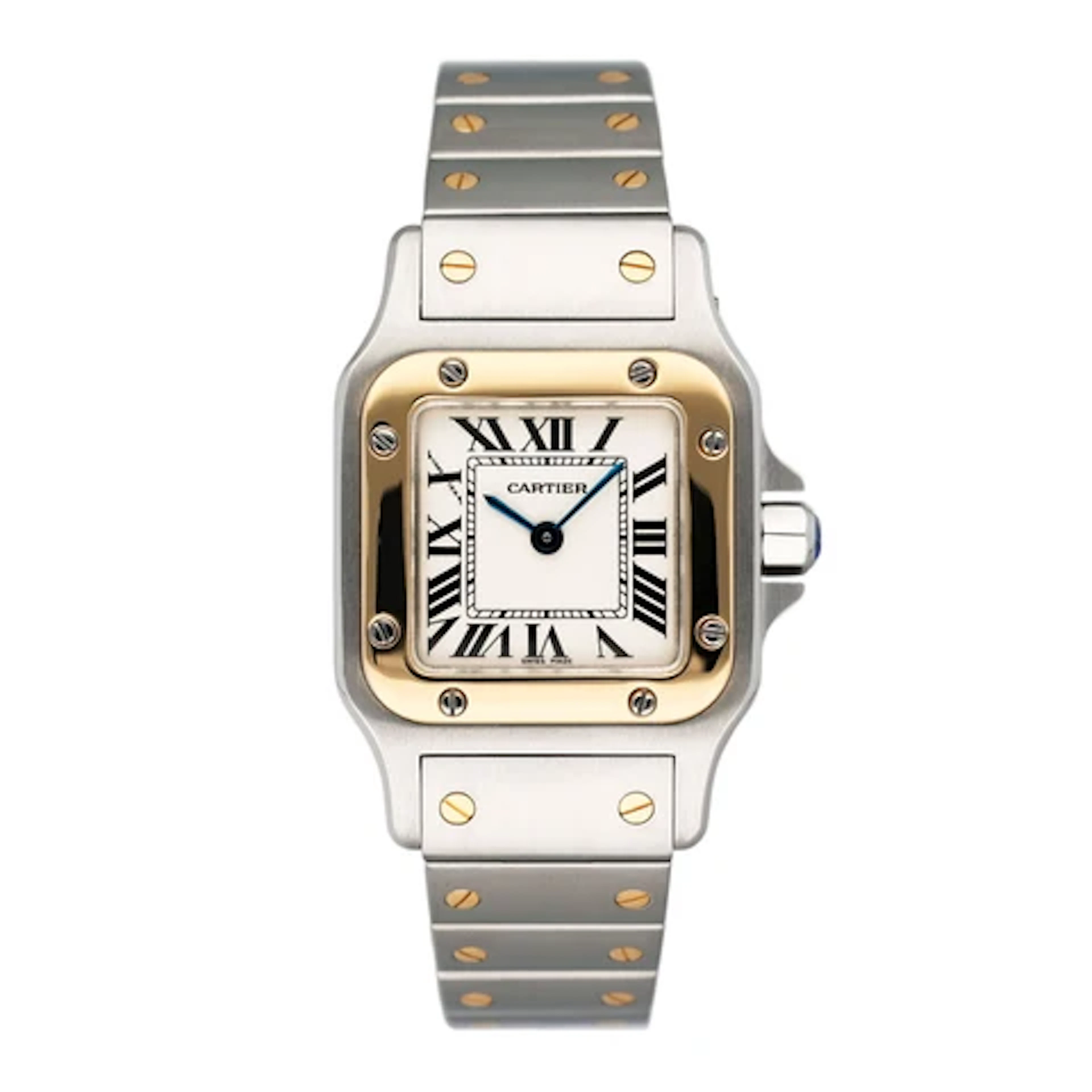 Cartier Santos Galbee W20012C4 Two Tone Ladies Watch