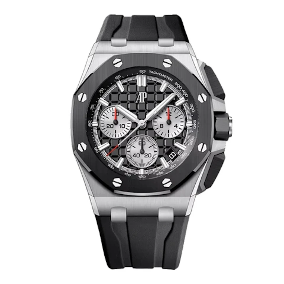 Audemars Piguet Royal Oak Offshore 26420SO Black Dial Mens Watch Box Papers