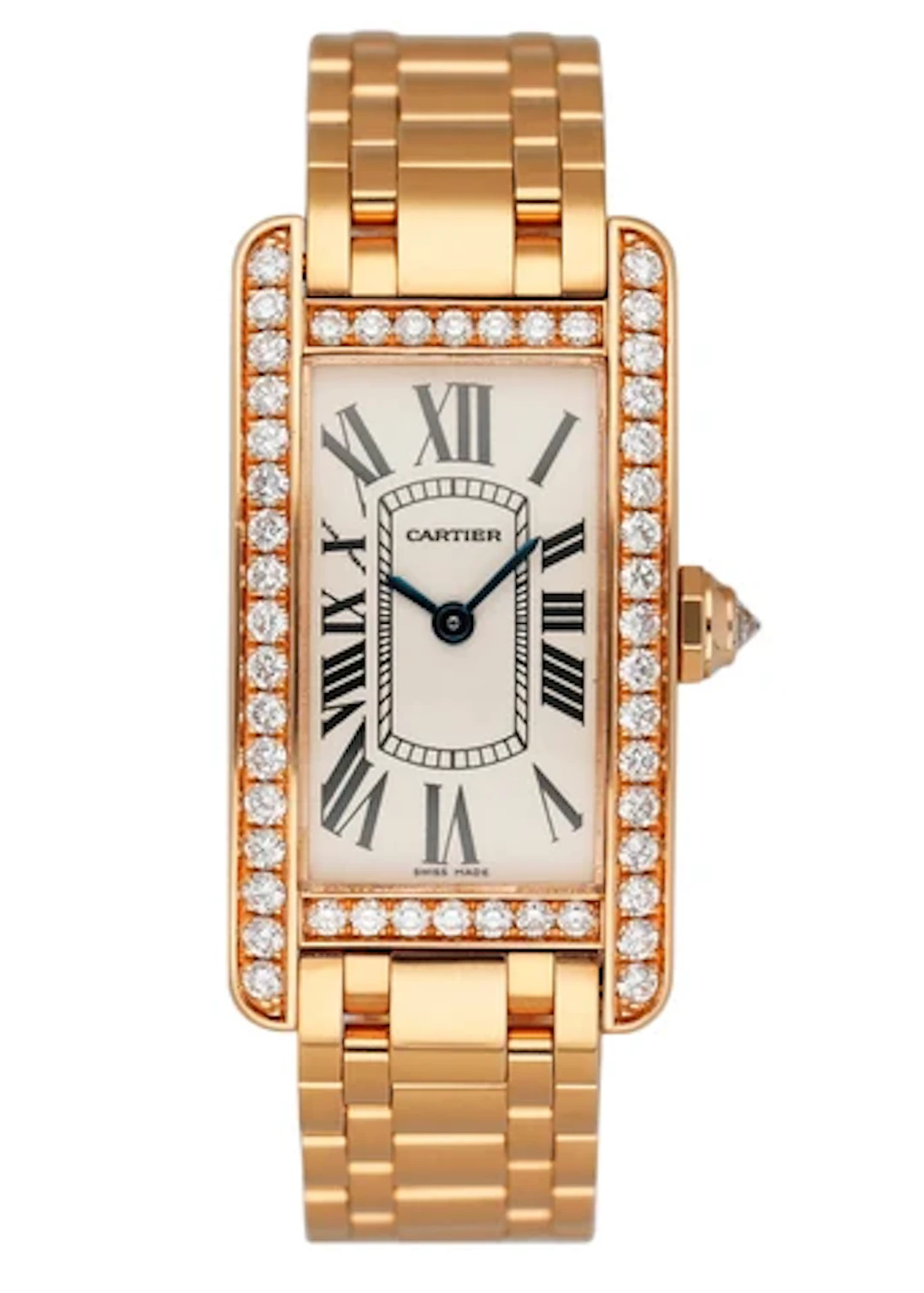Cartier Tank Americaine WB7079M5/2503 Diamond Ladies Watch