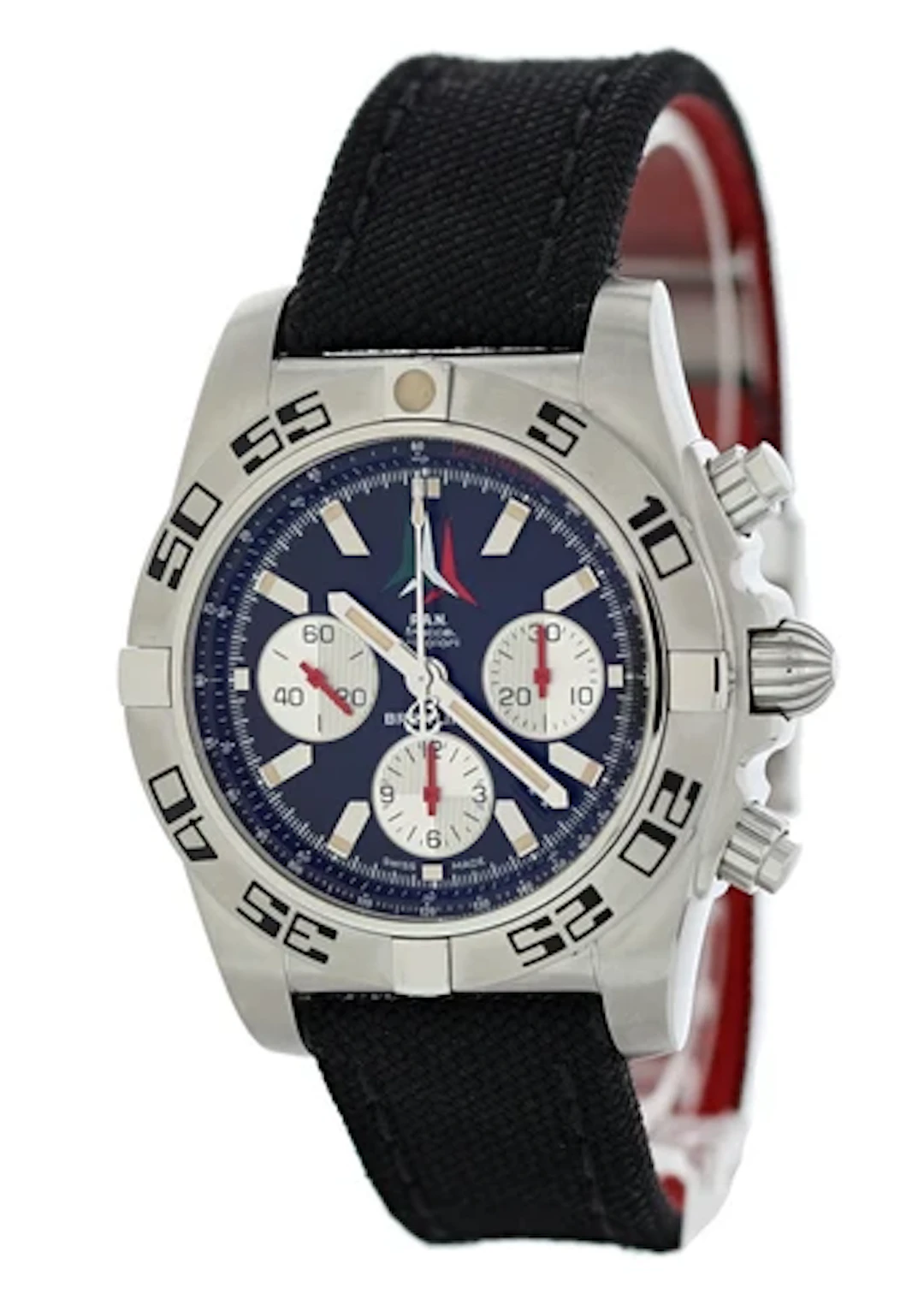 Breitling Chronomat 01 AB0110 P.A.N Frecce Tricolore Mens Watch Box Papers