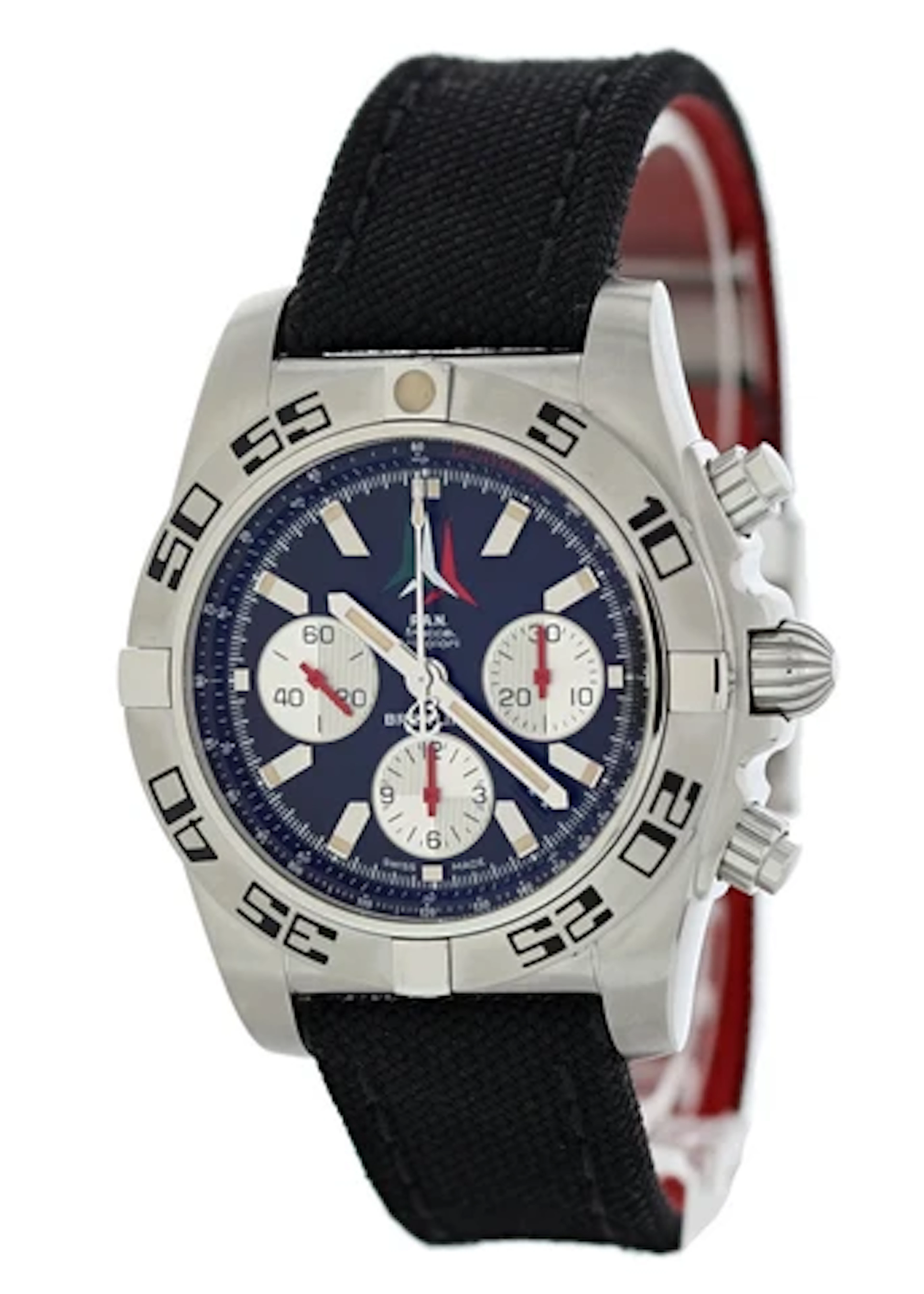 Breitling Chronomat 01 AB0110 P.A.N Frecce Tricolore Mens Watch Box Papers