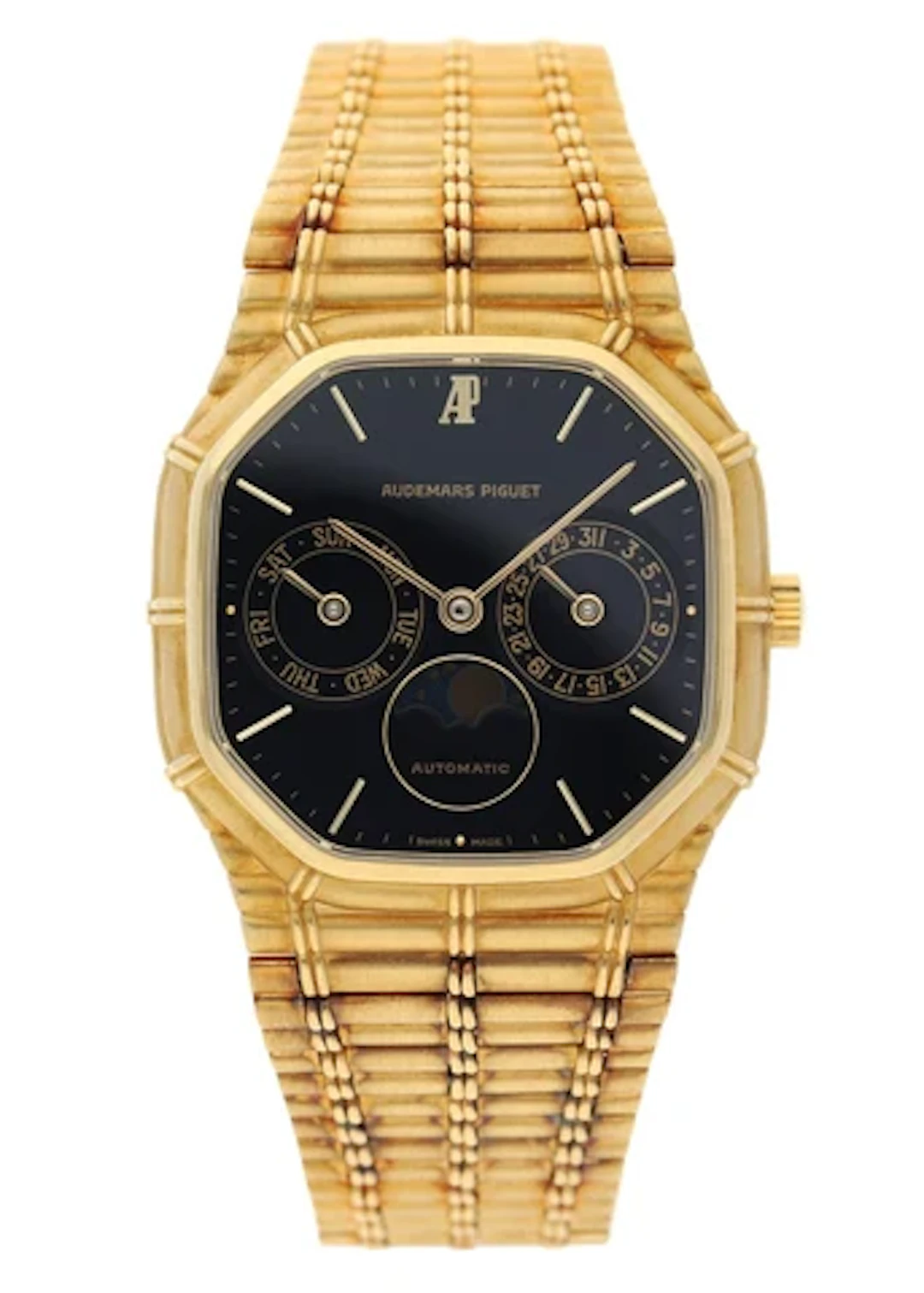 RARE Audemars Piguet Bamboo Day-Date Moonphase Mens Watch