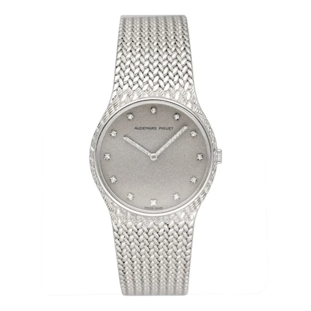 Audemars Piguet Cobra Diamond Silver Shimmer Dial Ladies Watch