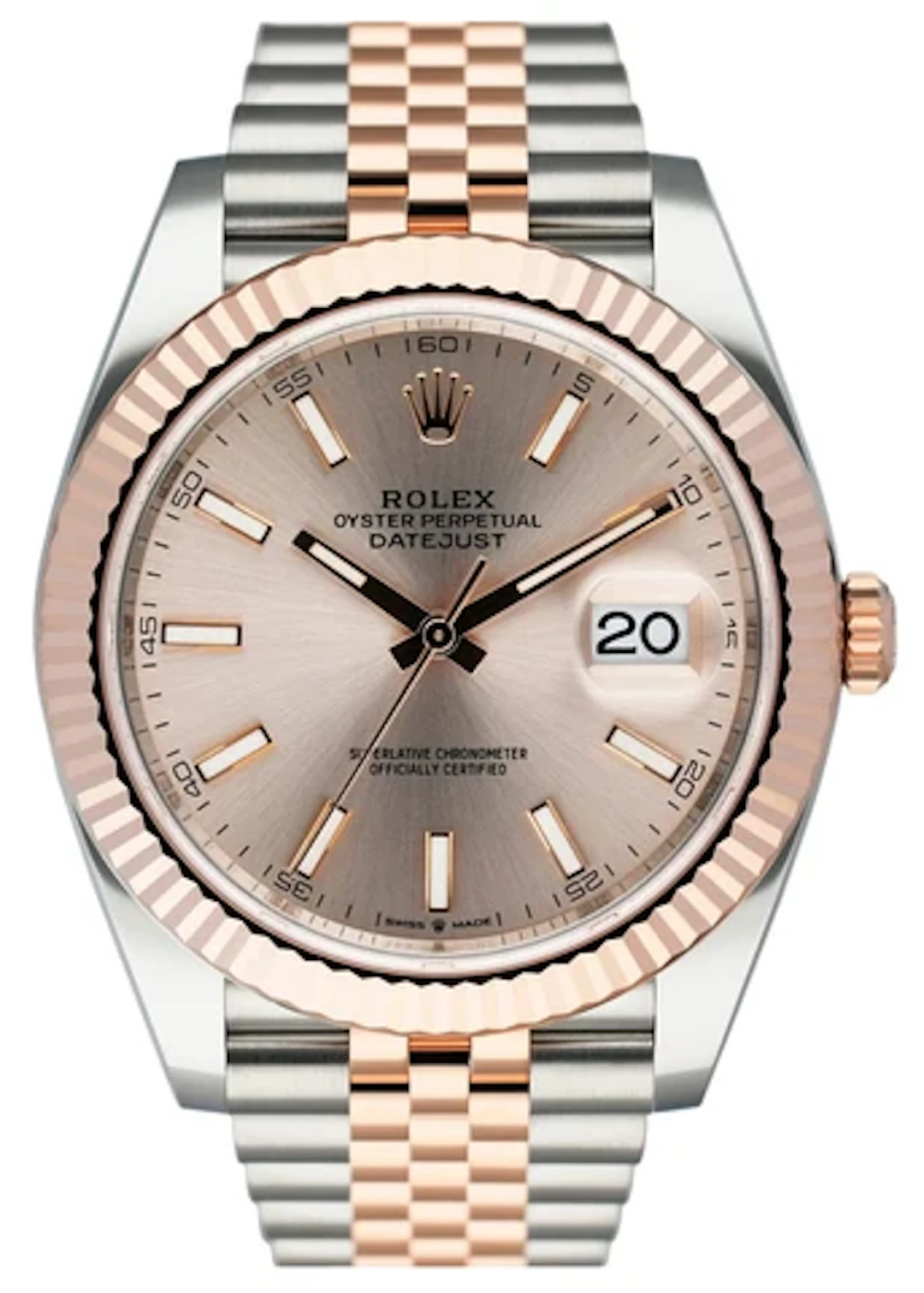 Rolex Datejust 41 126331 Sundust Dial Rose Gold Mens Watch