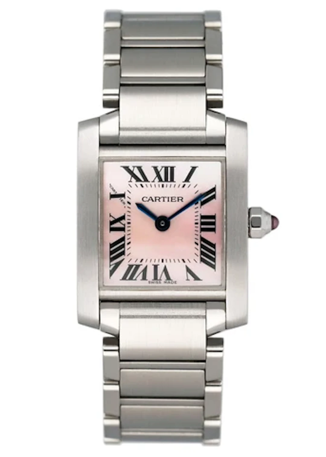 Cartier Tank Francaise W51028Q3 MOP Steel Ladies Watch