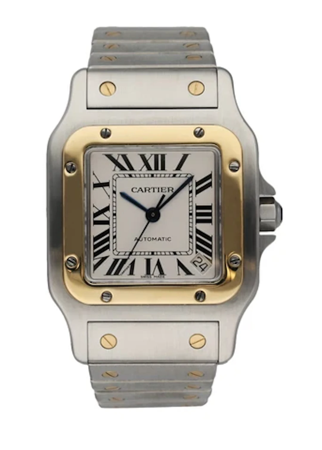 Cartier Santos Galbee 2823 Automatic Men's Watch Box & Paper