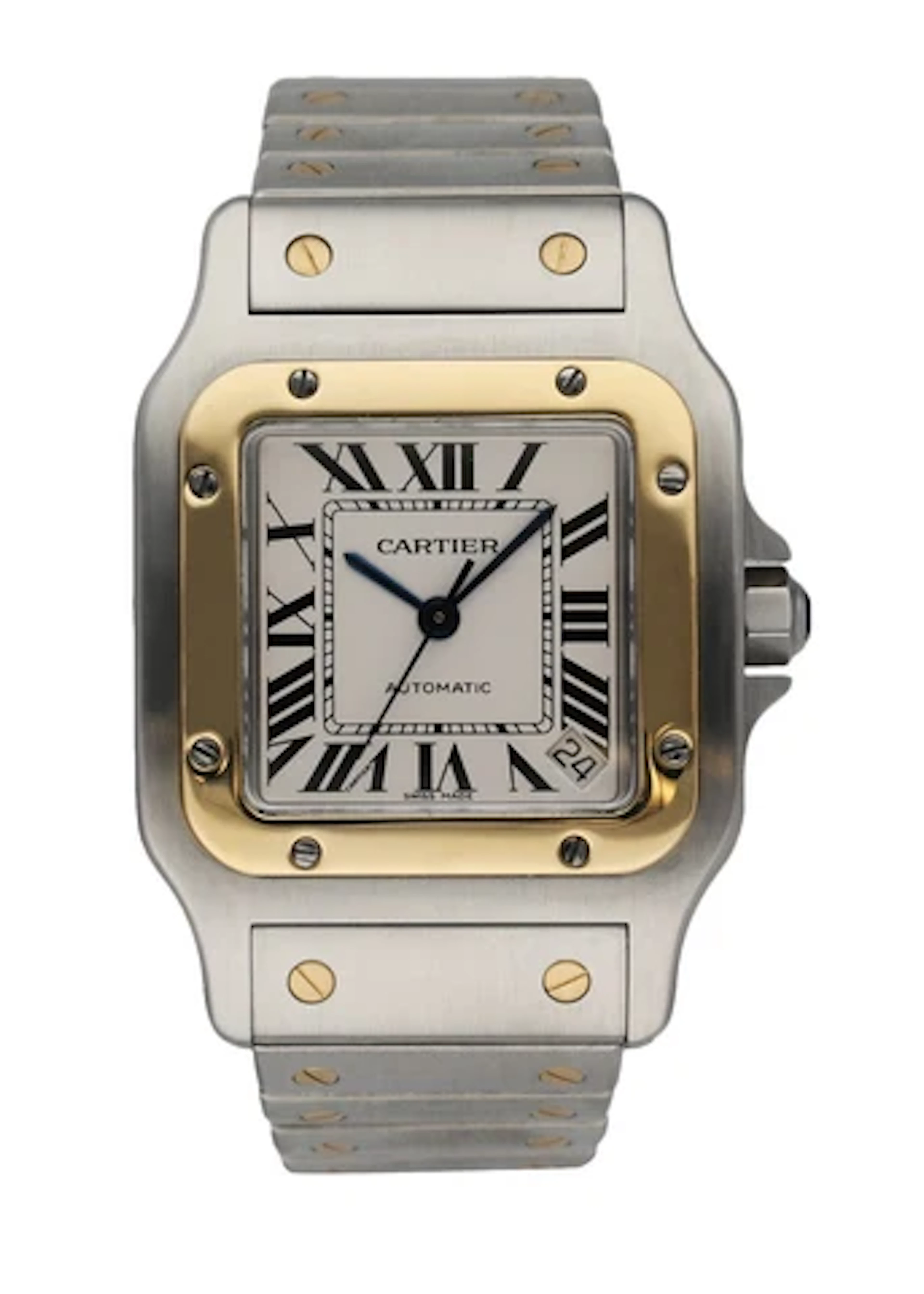 Cartier Santos Galbee 2823 Automatic Men's Watch Box & Paper