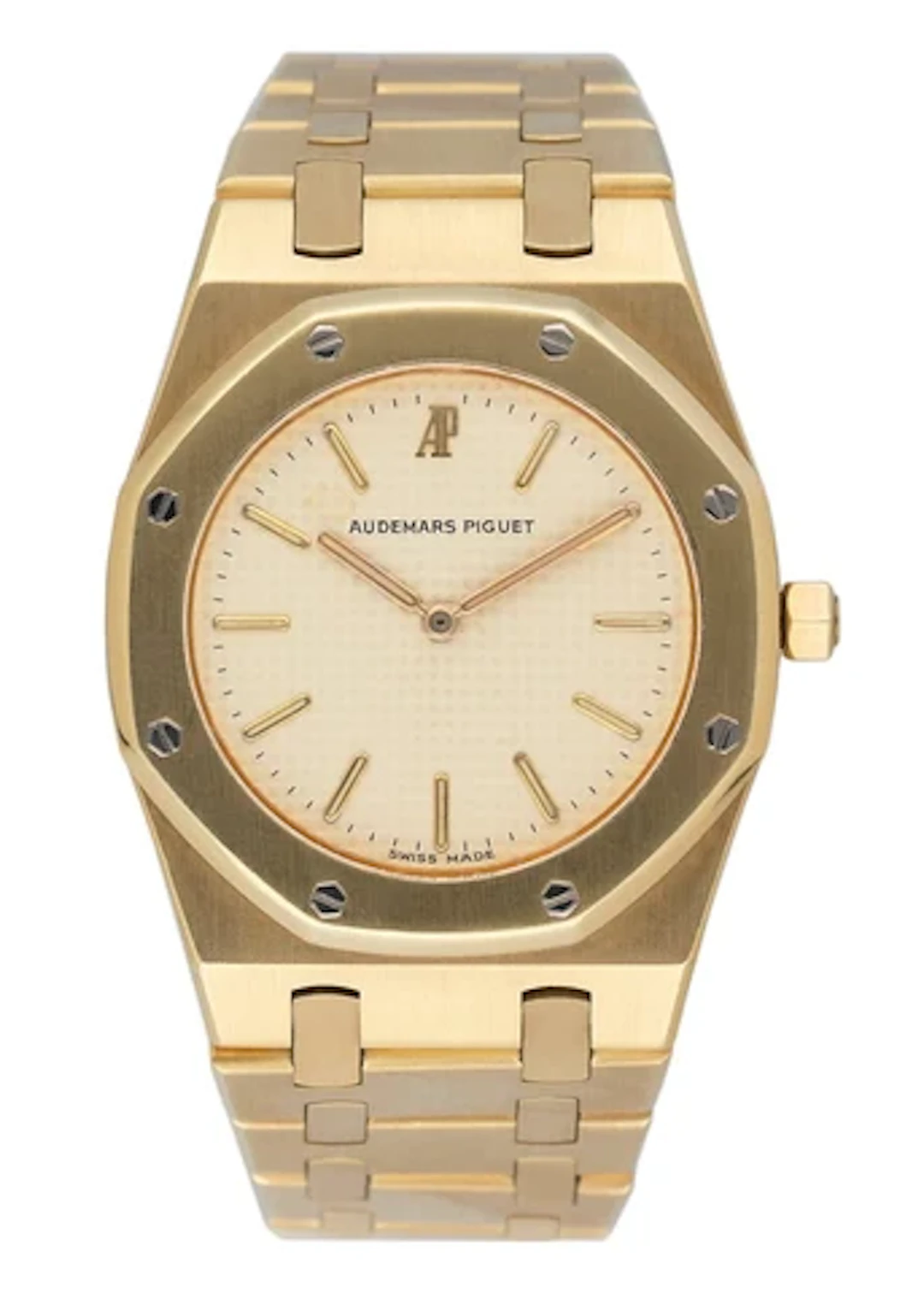 Audemars Piguet Royal Oak Cream Dial 18K Yellow Gold Ladies Watch