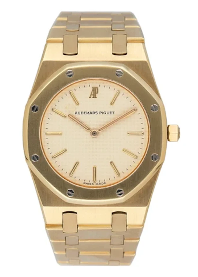 Audemars Piguet Royal Oak Cream Dial 18K Yellow Gold Ladies Watch