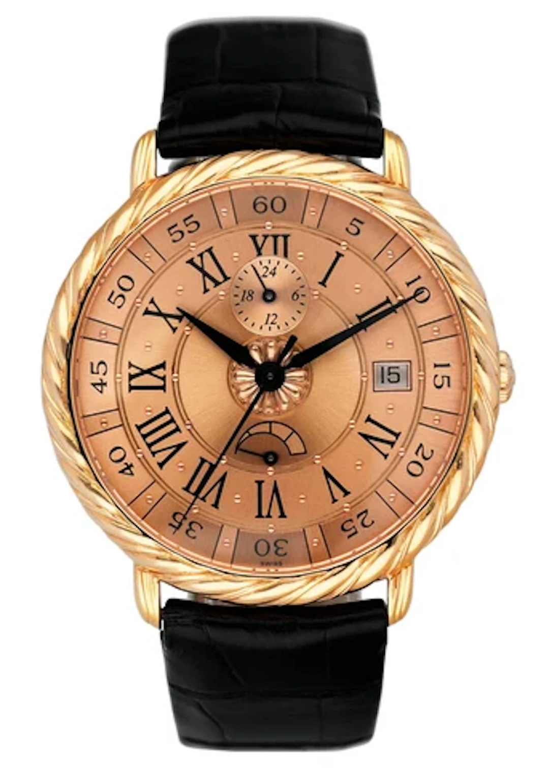 Buccellati Audachron 5114 18K Rose Gold Mens Watch With Papers