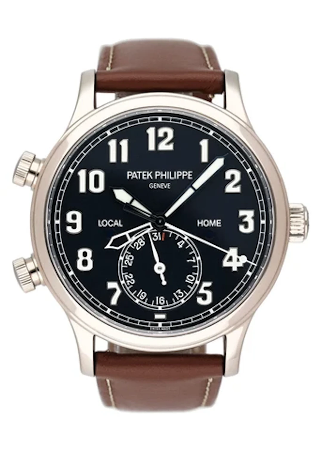 Patek Philippe Calatrava Pilot Travel Time 5524G Blue Dial Mens Watch