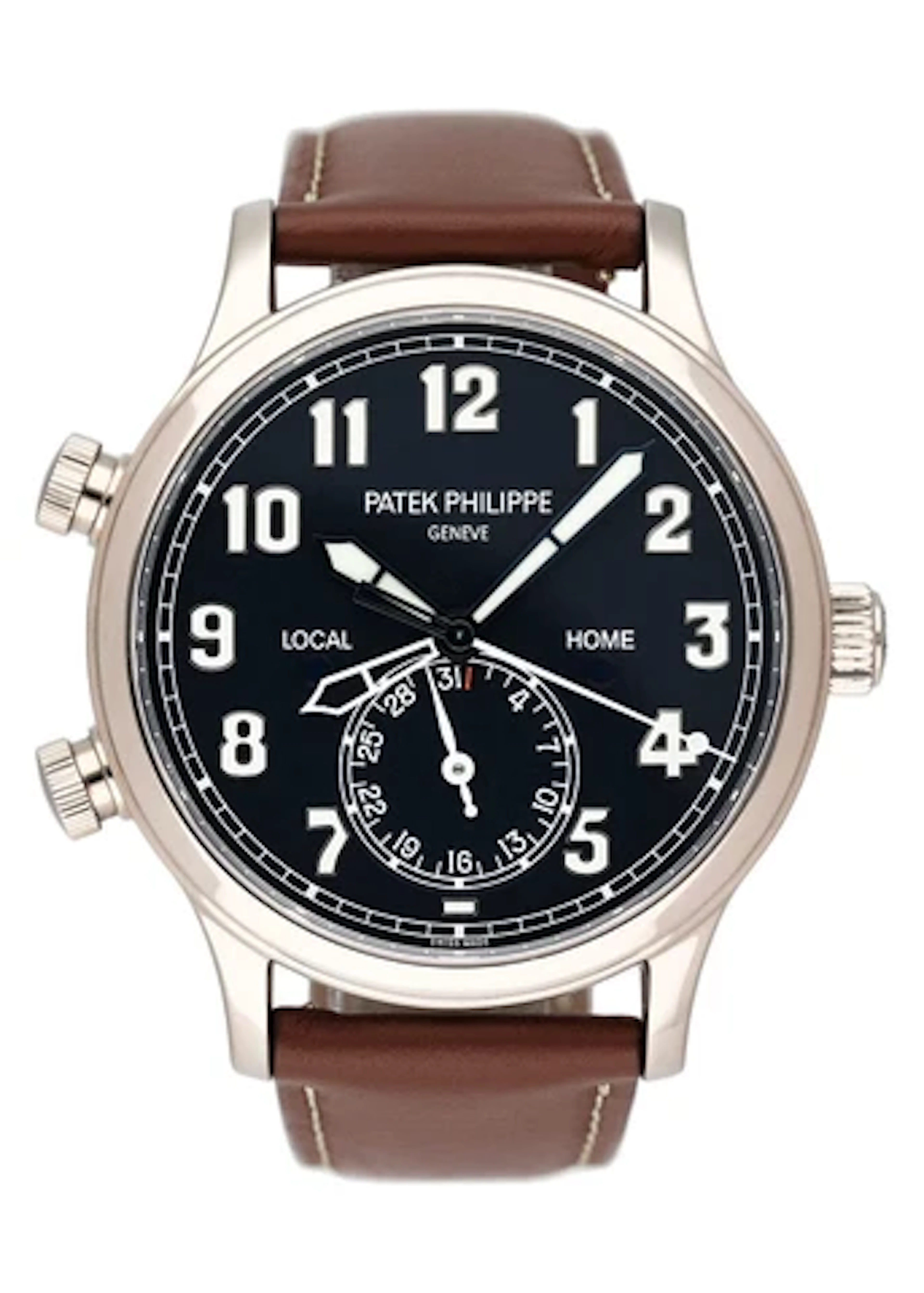 Patek Philippe Calatrava Pilot Travel Time 5524G Blue Dial Mens Watch