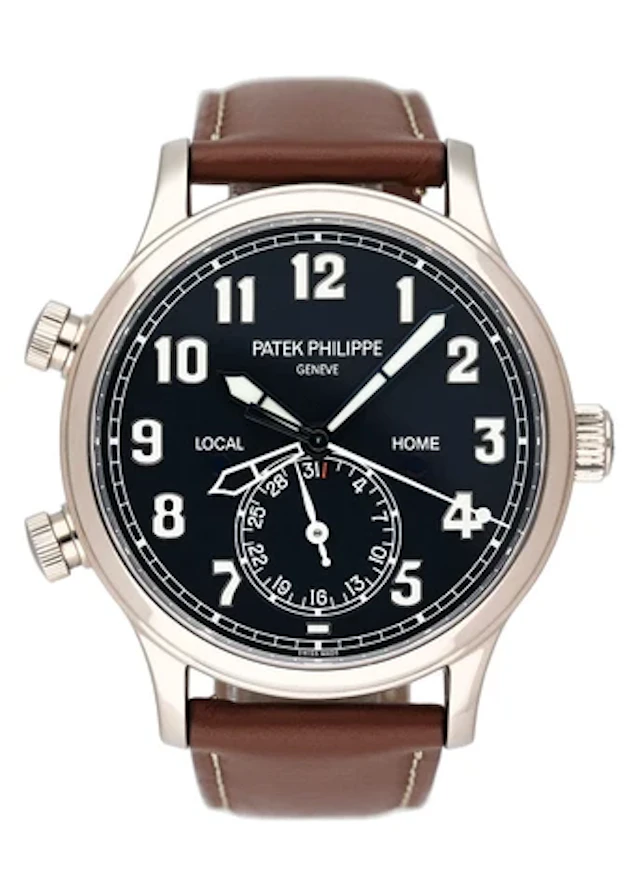 Patek Philippe Calatrava Pilot Travel Time 5524G Blue Dial Mens Watch