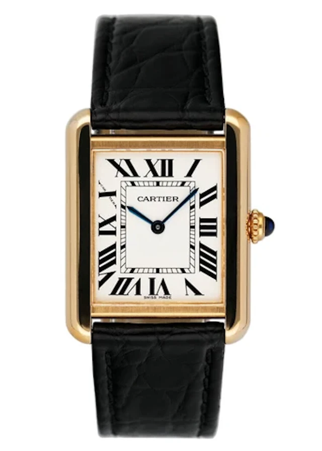 Cartier Tank Solo W5200002 18K Yellow Gold Ladies Watch Box Papers