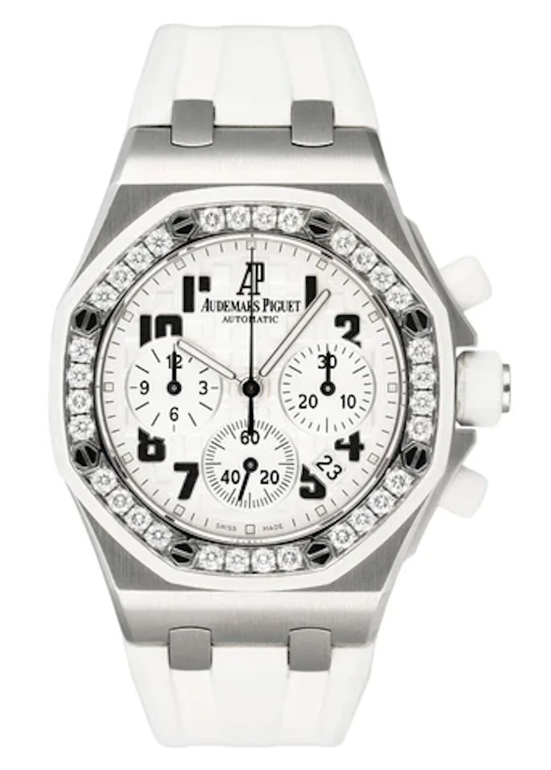 Audemars Piguet Royal Oak Offshore 26048SK Diamond White Dial Ladies