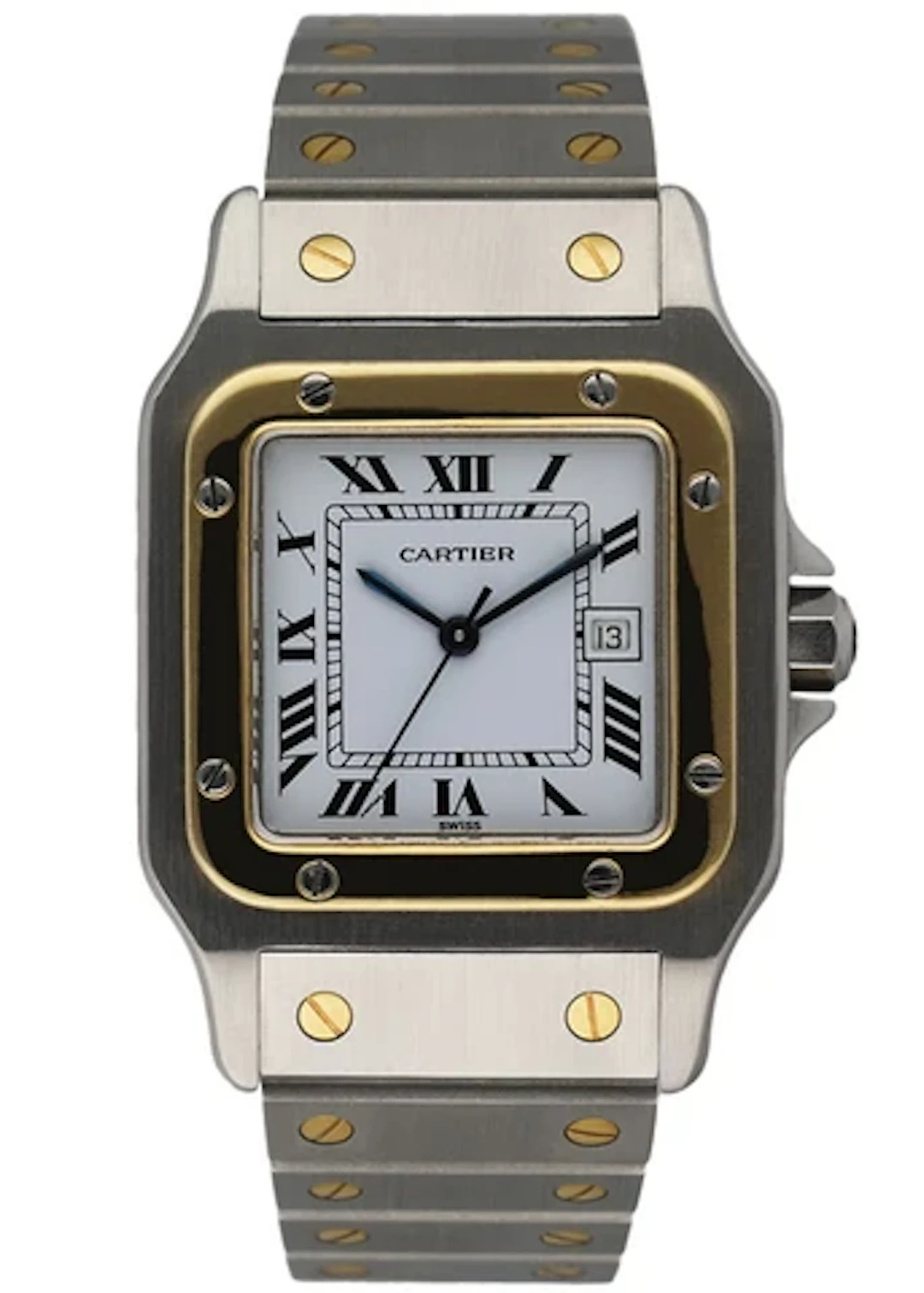 Cartier Santos Galbee Two Tone Men's Automatic Watch