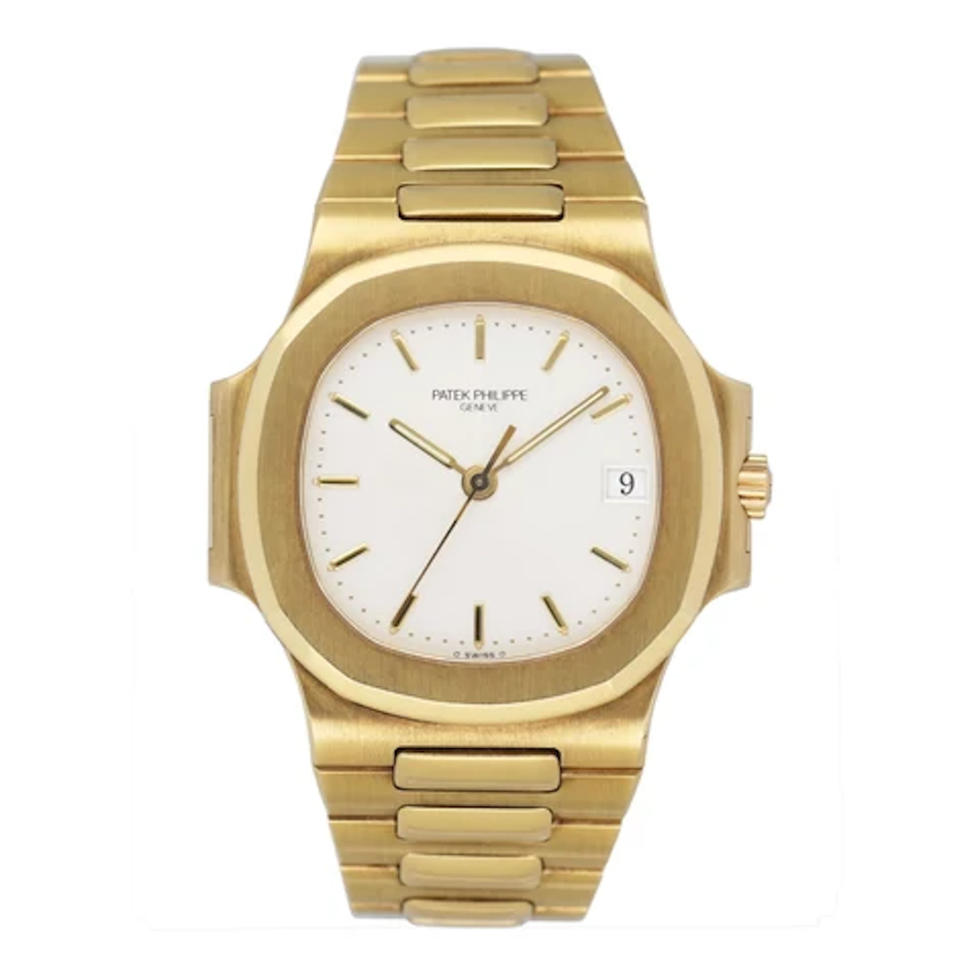 Patek Philippe Nautilus 3800/1J 18K Yellow Gold Mens Watch with Archive