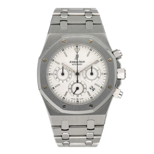 Audemars Piguet Royal Oak 25860ST White Dial Mens Watch Box Papers