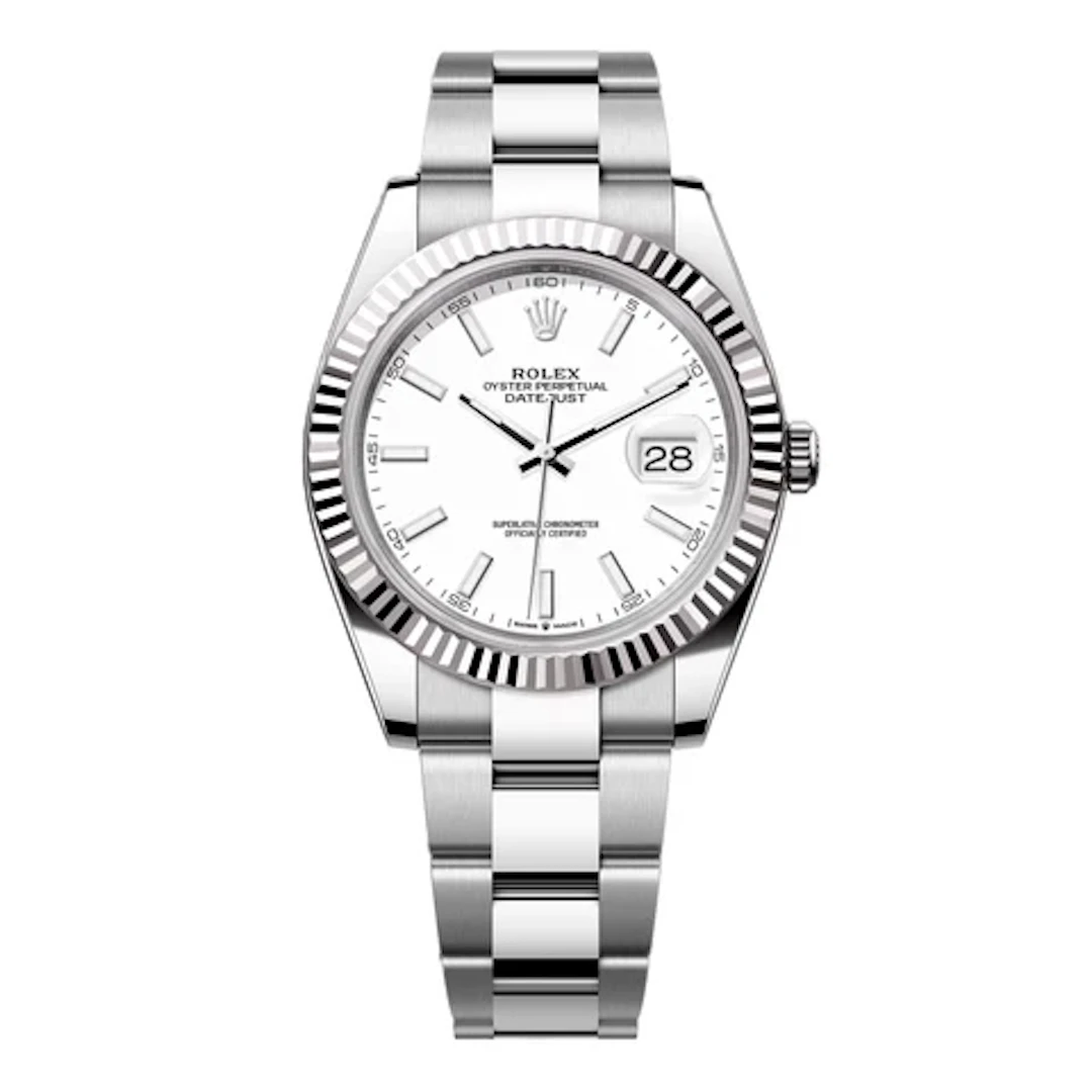 Rolex Datejust 41 126334 White Dial Steel Mens Watch Box Papers