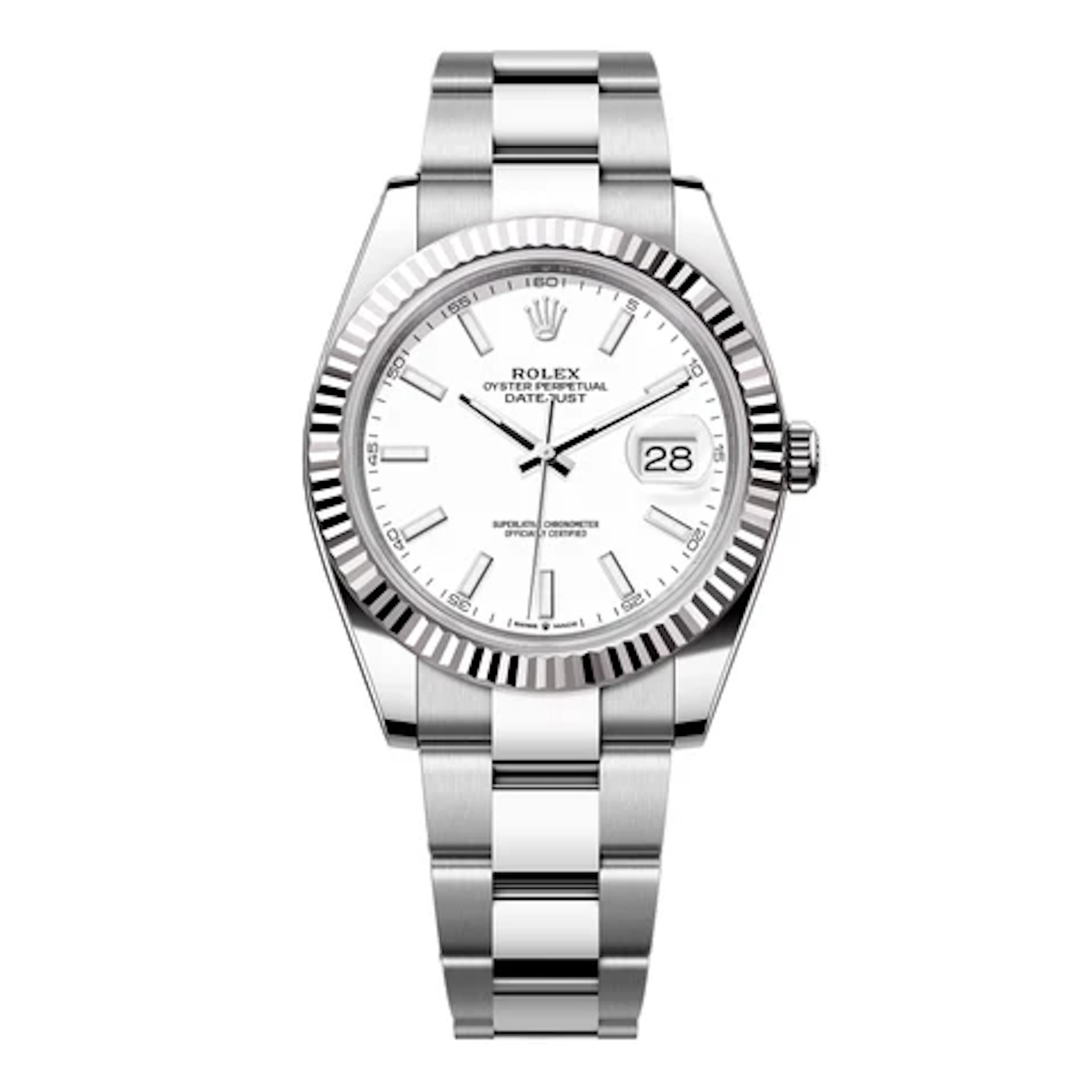 Rolex Datejust 41 126334 White Dial Steel Mens Watch Box Papers