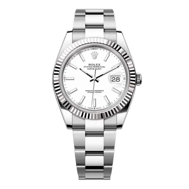Rolex Datejust 41 126334 White Dial Steel Mens Watch Box Papers