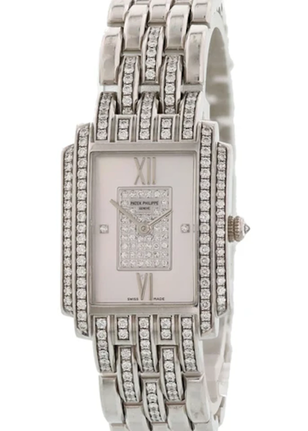 Patek Philippe Gondolo 4825/120G-001 18K White Gold Ladies Watch Original