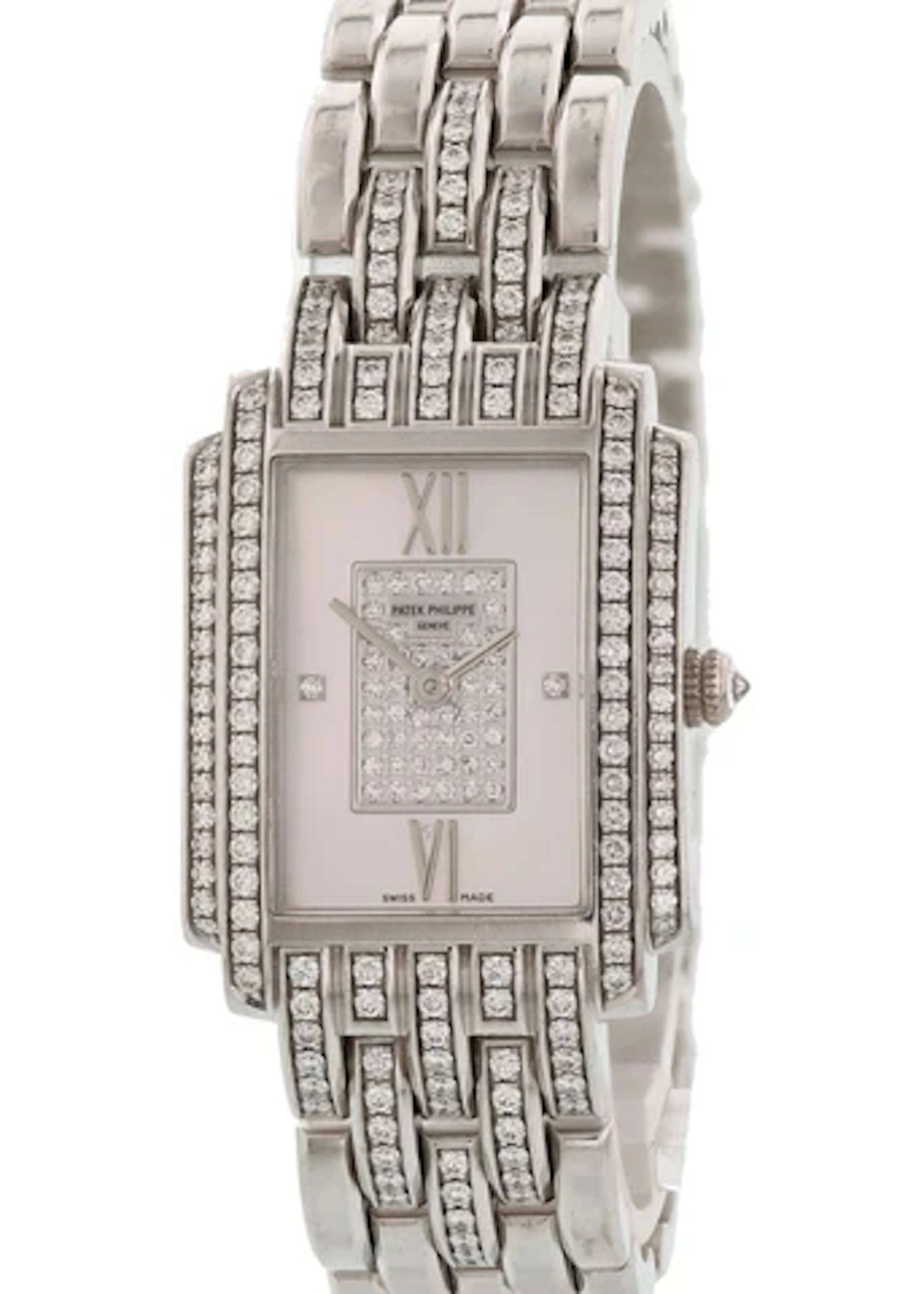 Patek Philippe Gondolo 4825/120G-001 18K White Gold Ladies Watch Original