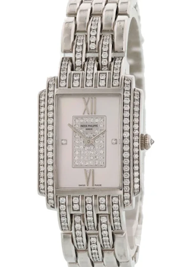 Patek Philippe Gondolo 4825/120G-001 18K White Gold Ladies Watch Original