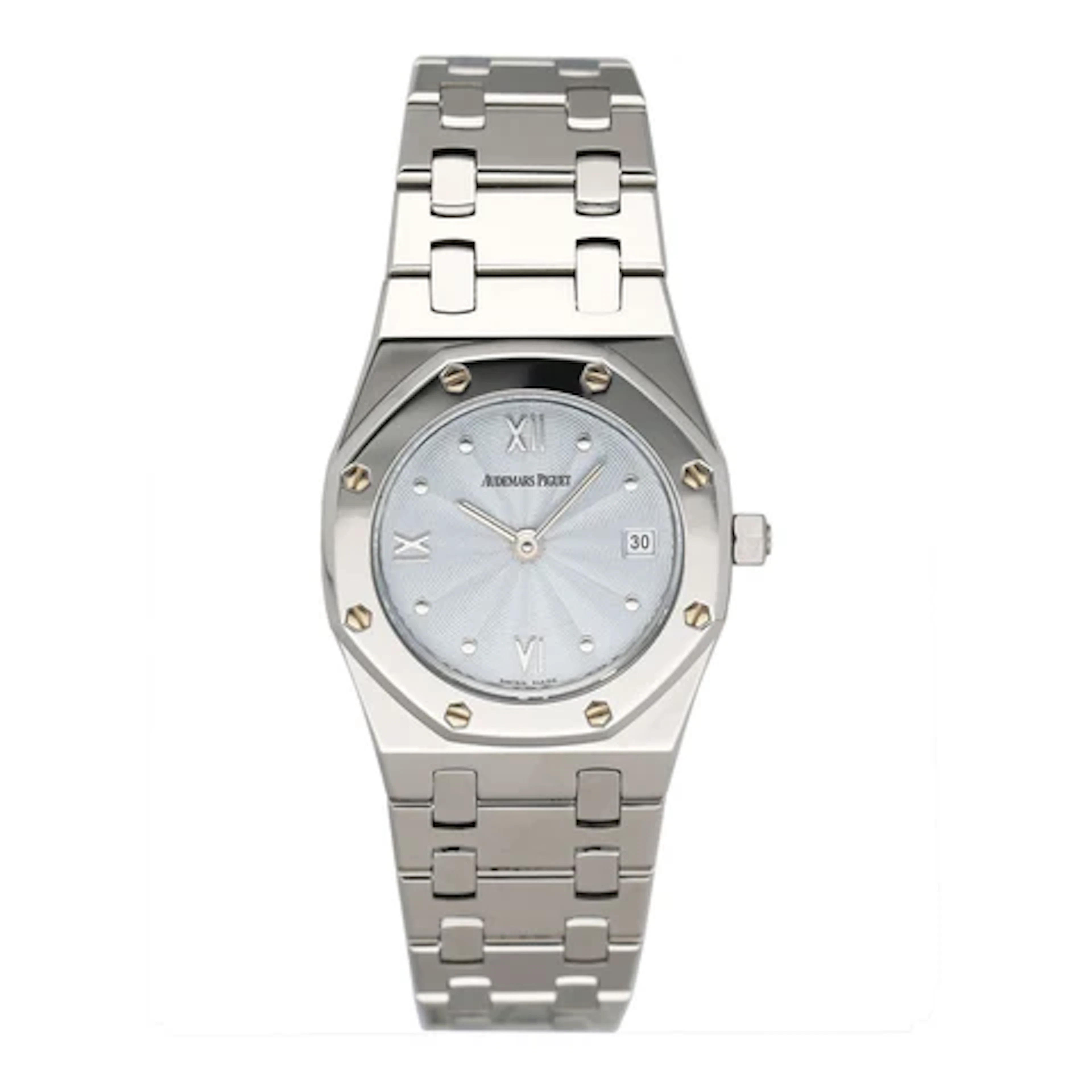Audemars Piguet Royal Oak 67470ST Ice Blue Dial Ladies Watch