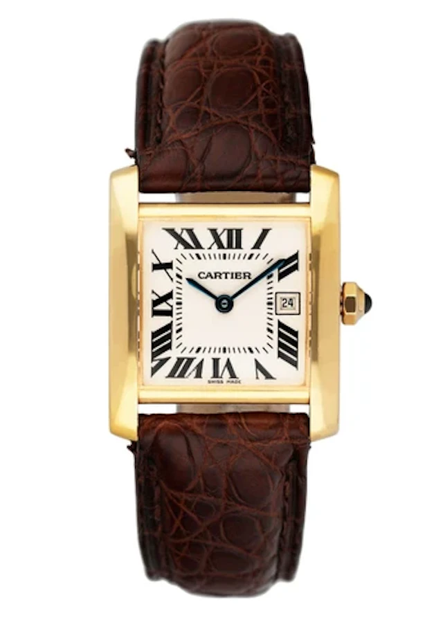 Cartier Tank Francaise W5001456 18K Yellow Gold Ladies Watch