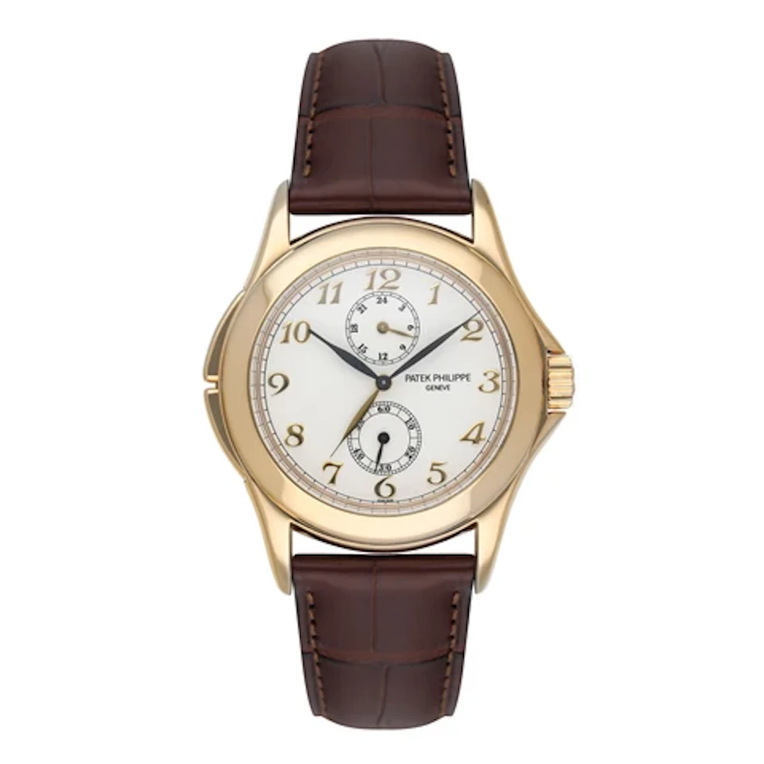 Patek Philippe Calatrava Travel Time 5134J 18K Yellow Gold Mens Watch