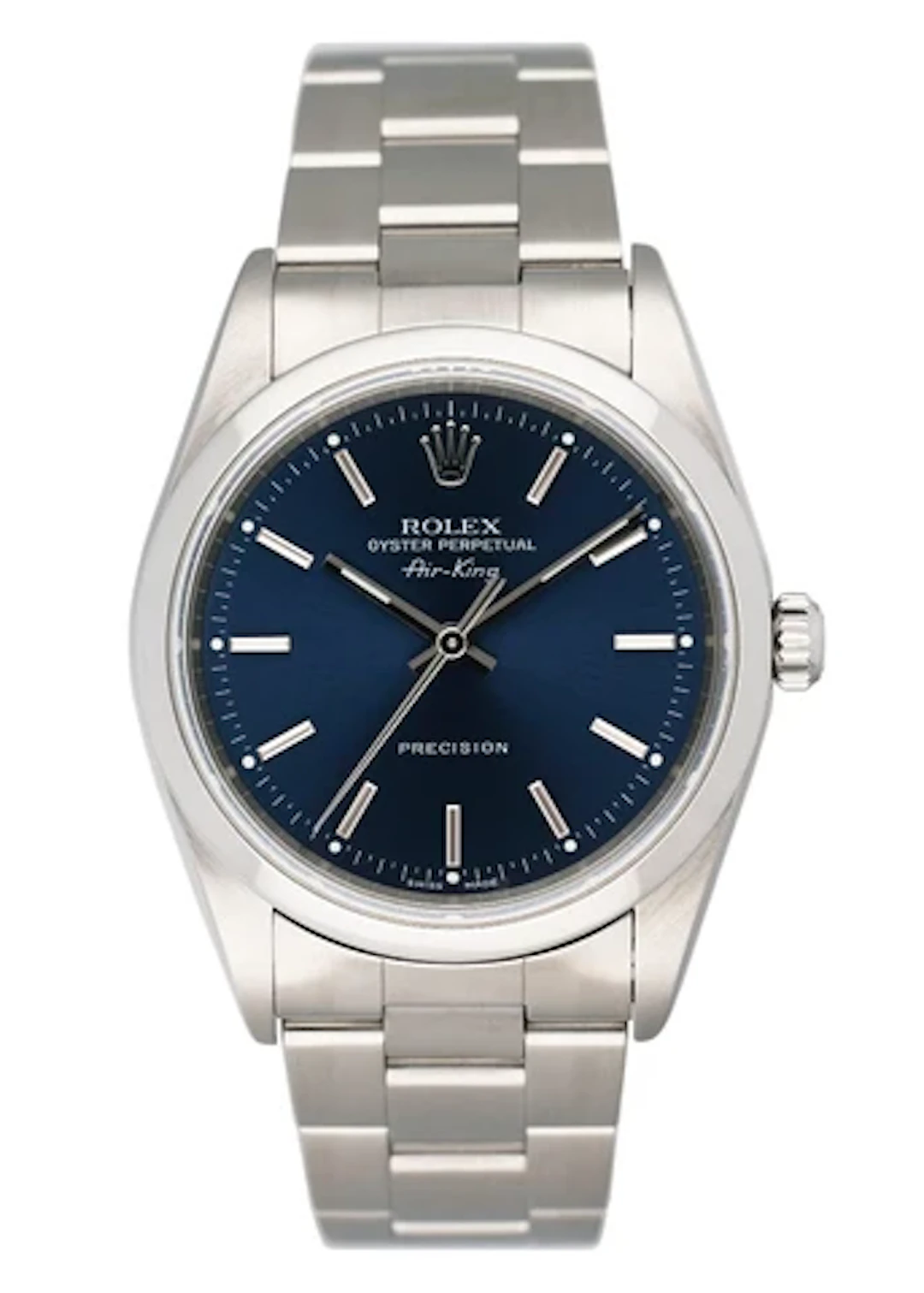 Rolex Air-King Precision 14000 Blue Dial Mens Watch