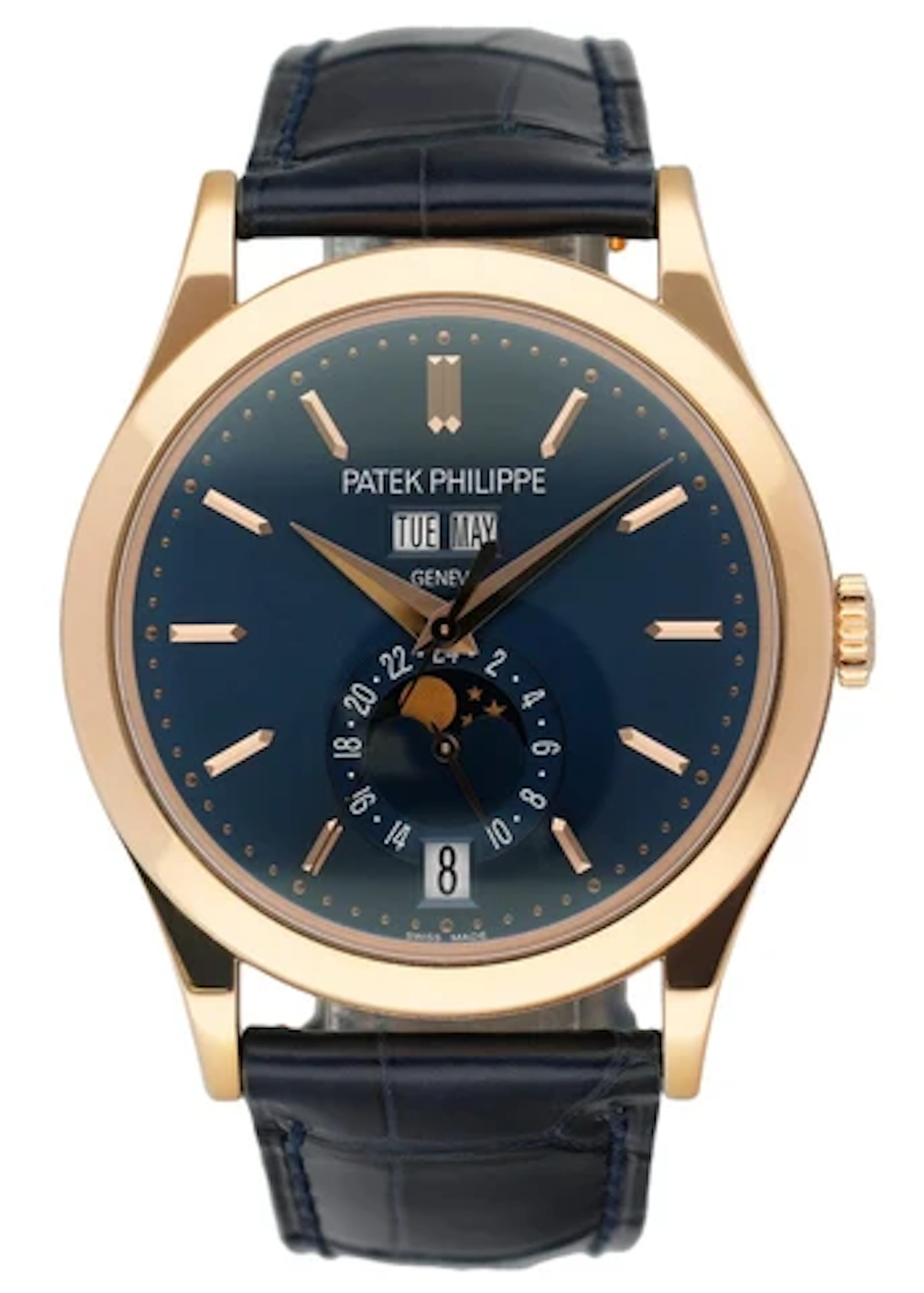 Patek Philippe Complications 5396R Blue Dial Mens Watch Box Papers