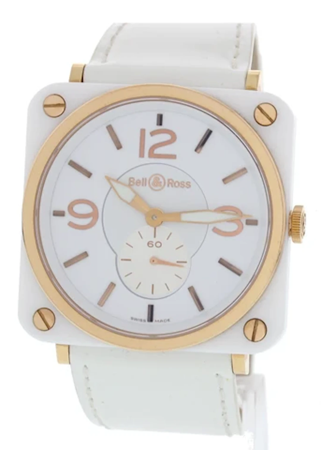 Bell & Ross Aviaton BRS-98-WCR White Ceramic & Gold
