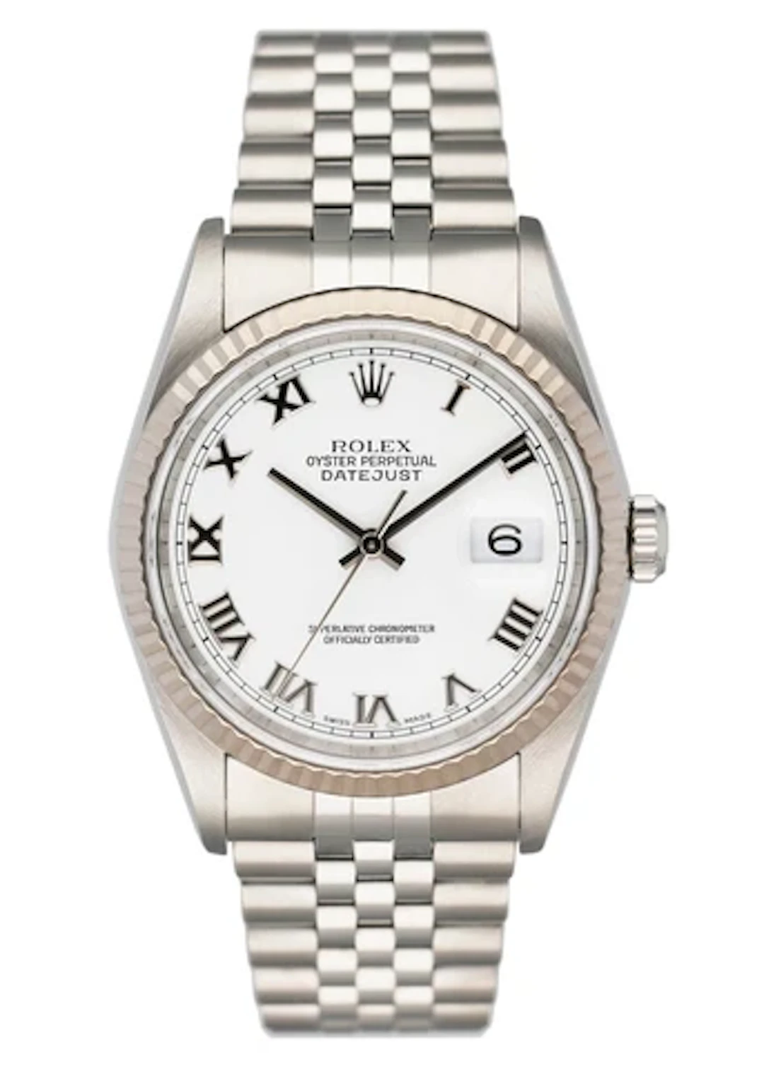 Rolex Datejust 16234 White Dial Mens Watch