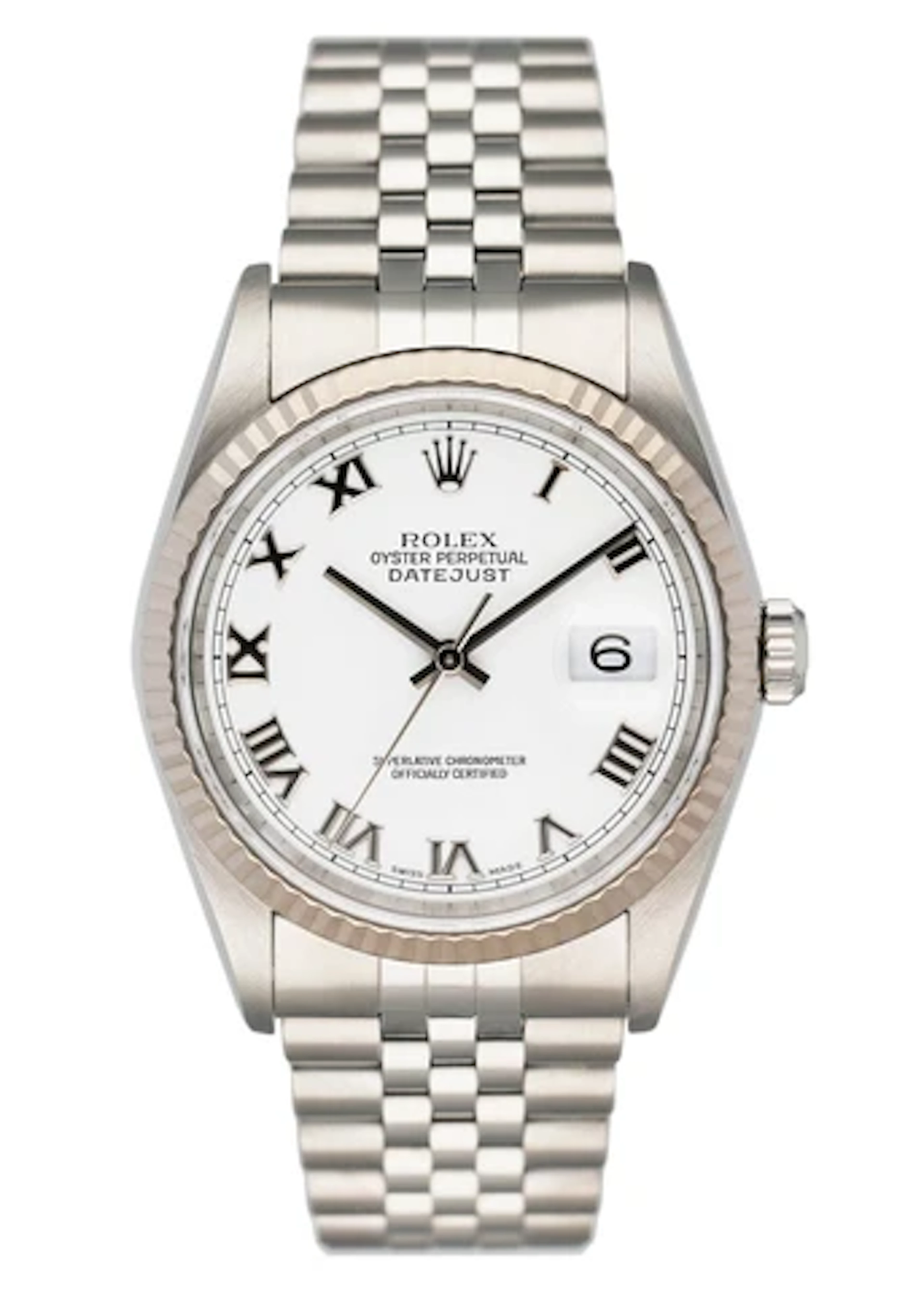 Rolex Datejust 16234 White Dial Mens Watch